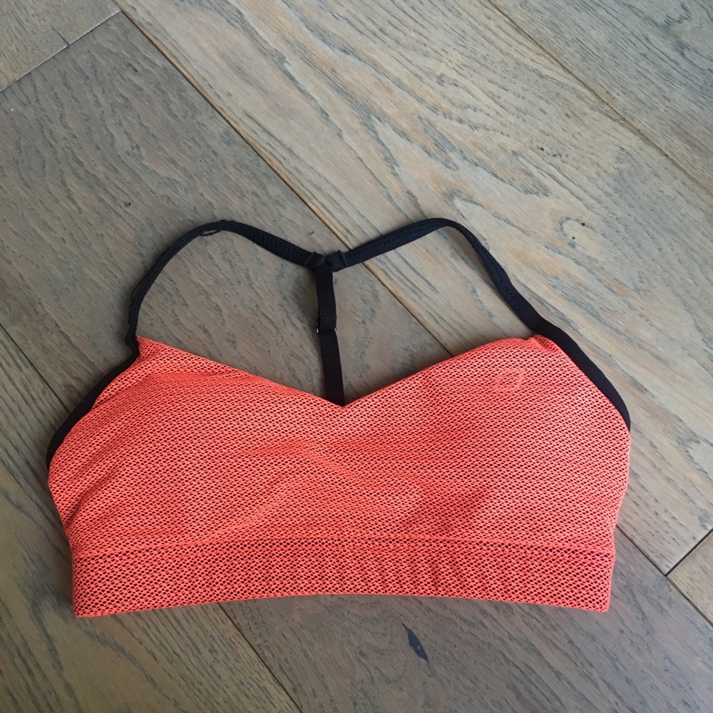 Lorna Jane Coral Mesh Sports Bra XS